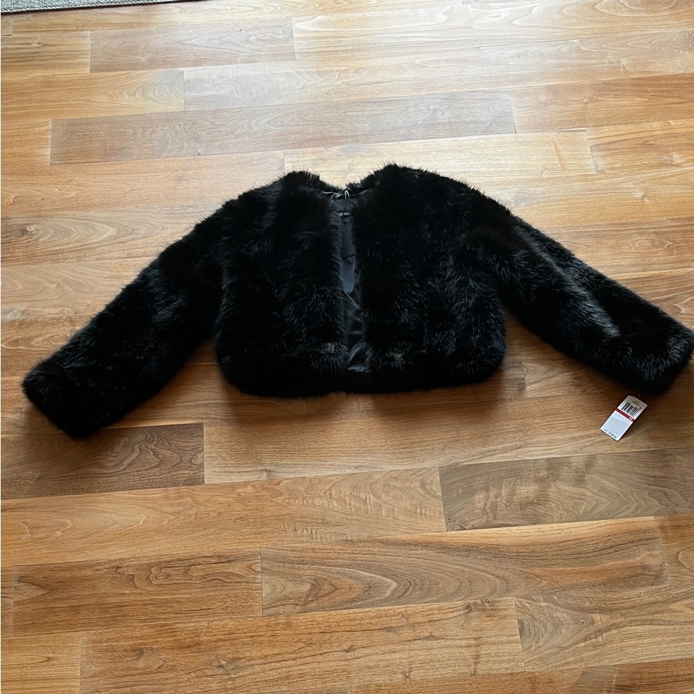 Black Faux Fur Jacket